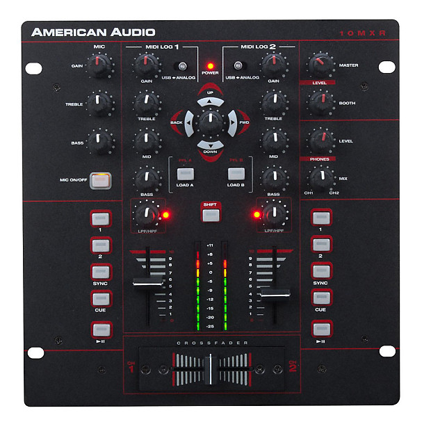 American Audio MXR-10 10" 2-Channel DJ MIDILOG Mixer image 1