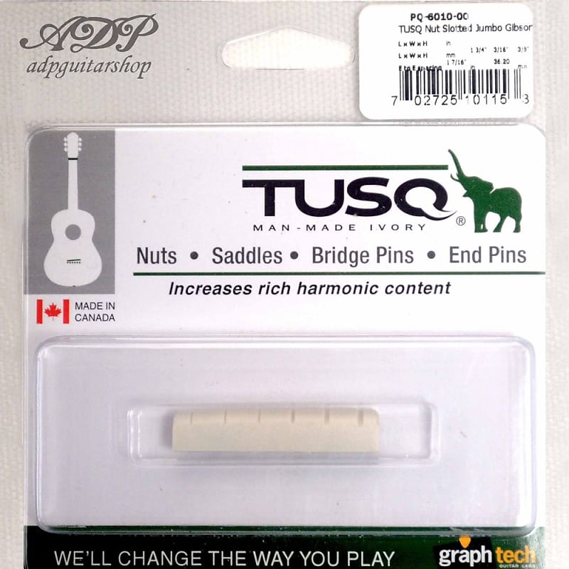 SILLET IVORY graph Tech TUSQ PQ-6010-00 Slotted nut 36/44 GIBSON LesPaul SG Pack image 1