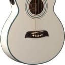 Oscar Schmidt Model OG10CEWH-A White Gloss Finish Acoustic Electric Guitar - NEW