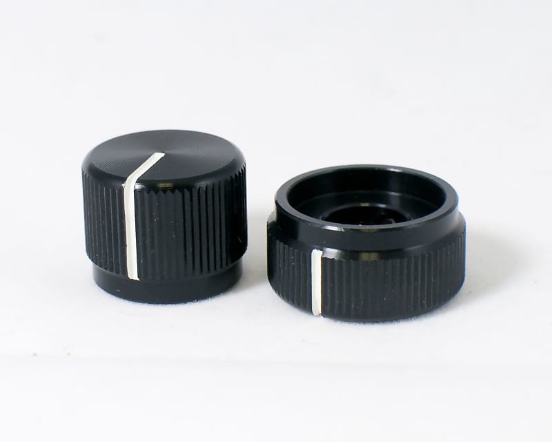 YJB PARTS Concentric Stacked Black aluminum knob 2連アルミノブ (メール便対応)  プレゼントを選ぼう！ - ギター、ベース用パーツ、アクセサリー