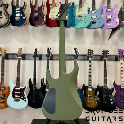 Jackson USA Custom Shop SL1H Soloist Electric Guitar w/ Case-Olive Drab Green image 12