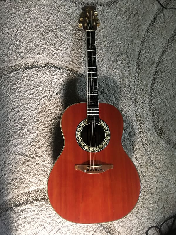 Ovation 1117-2 Red vintage 70's acoustic guitar Made in USA