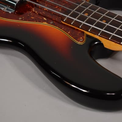 2019 Fender Custom Shop LTD '64 Journey Man Jazz Bass Sunburst Lefty w/OHSC image 8