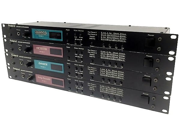 Roland Sound Expansion M-BD1 M-OC1 M-DC1 M-SE1 sound modules 4