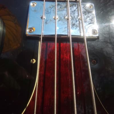 Lefty 1969 Gibson  EB-0 short scale with Factory Double Guards Left Handed image 9