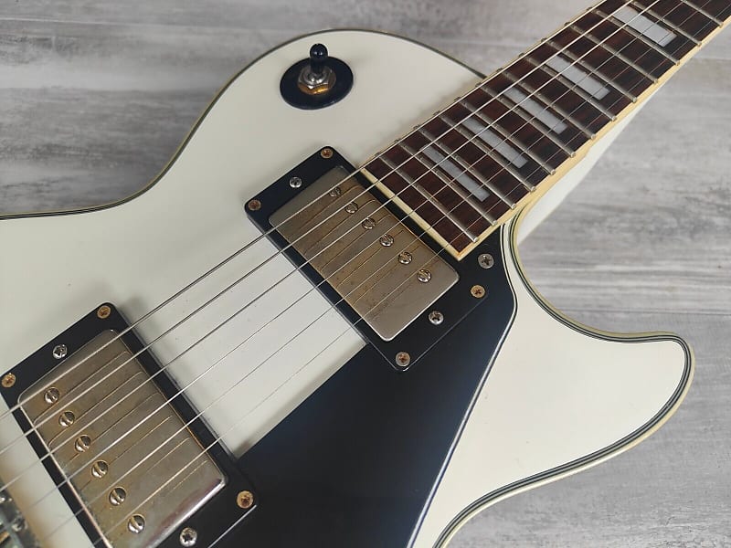 Blitz by Aria Pro II Les Paul Custom (White) | Reverb