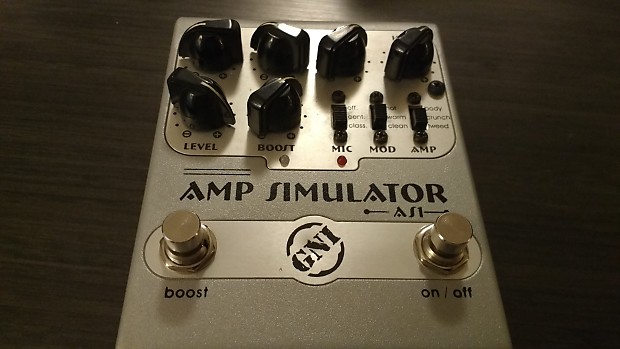 ギター GNI pedals as1 GNI Pedals AS1 Amp Simulator Rare Overdrive Effect Pedal