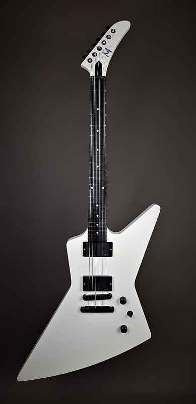 Manuel Ali Guitars X6 Custom Explorer 2019 white Metallic image 1