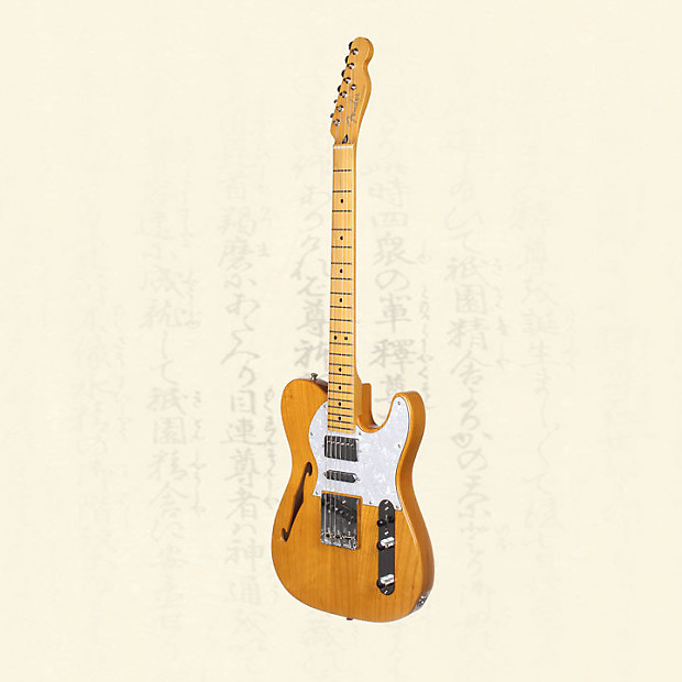 Fender Japan Limited Telecaster Thinline Ssh Electric Guitar - Vintage  Natural Tn-Spl Vnt