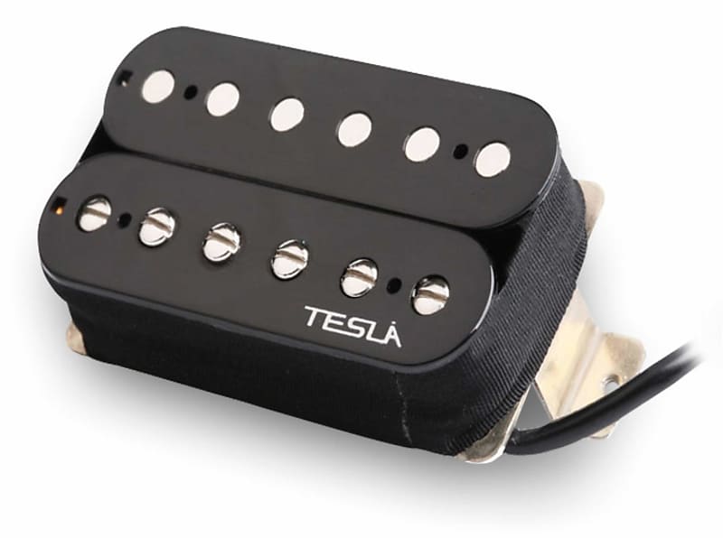 Tesla PLASMA-7 Humbucker Guitar Pickup - Bridge / Black image 1