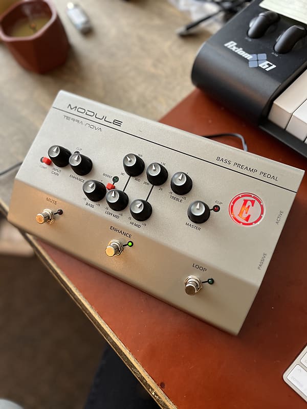 Eden Amplification terra nova bass preamp pedal 2010's Grey Reverb