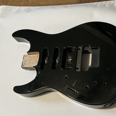 2003 Made in Japan Jackson DK2L Lefty Dinky Black Modified Guitar Body Floyd Ready image 2