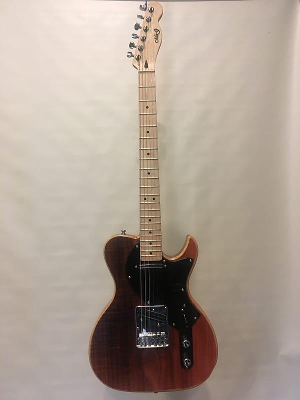 Bluescaster Double Bender B/G Guitar 2020 Red Stain/Shou-sugi-ban finish: McGill Custom Guitars image 1