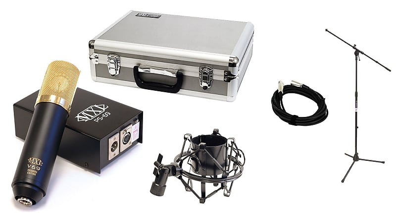 MXL V-69M-EDT w/ 20' XLR Cable & Stand Bundle | Reverb