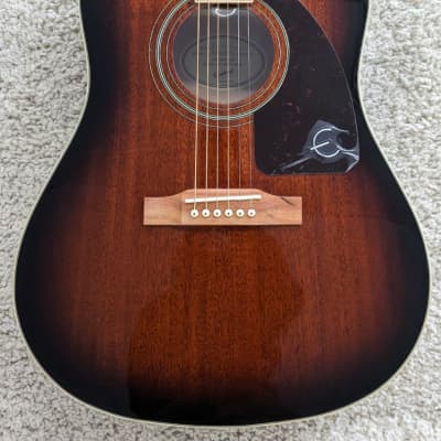 Epiphone J-45 Studio Acoustic Guitar, Model AJ-220S Mahogany Burst - EA22MBNH1 image 3