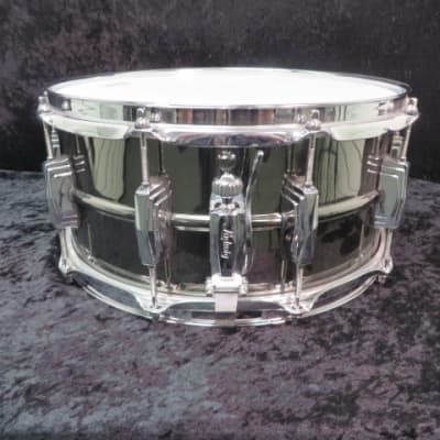 Ludwig 6 1/2" x 14" Black Beauty Snare Drum (N45) image 2