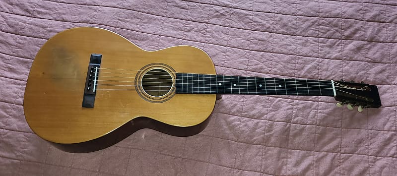 Vintage August Carlstedt Parlor Ideal Guitar  Larson Project made in Chicago  RARE! image 1
