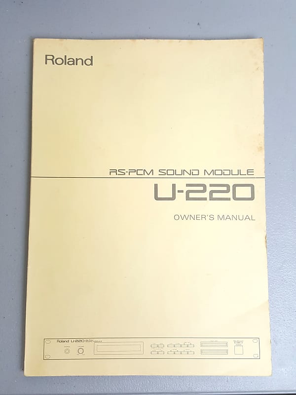 Roland U-220 Vintage Synth Module - Original Owner's Manual image 1