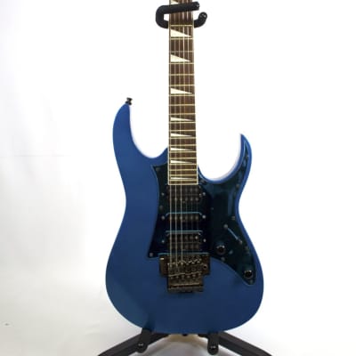 Ibanez RG Series RG450 DX Solid 6-String Metallic Blue Electric Guitar (Used) WITH CASE for sale