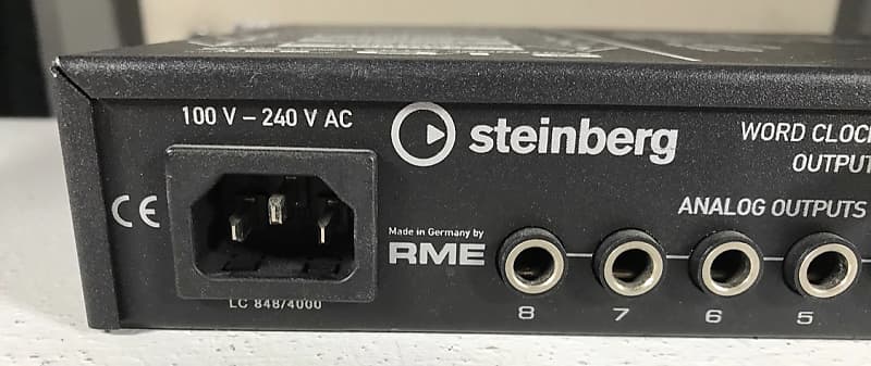 Steinberg Nuendo 8 I/O 96k (RME ADI 8 DS) 8 Channel A/D & D/A Converter