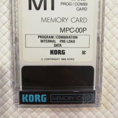 Korg M1 MEMORY CARD MPC-00P FACTORY PRESET | Reverb