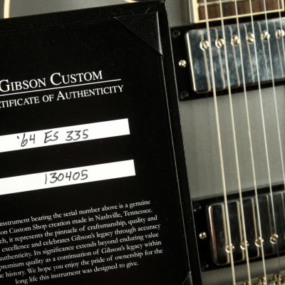 Gibson Custom Shop PSL '64 ES-335 Reissue VOS Silver Mist Poly image 20