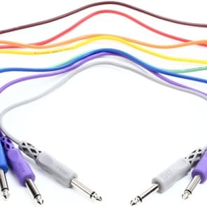 Hosa CPP-845 1/4-inch TS Male Patch Cable 8-pack - 1.5 foot (Various Colors) image 2