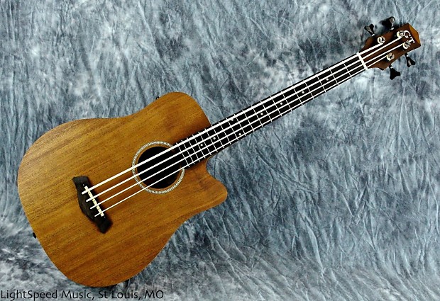 Gold Tone M-Bass25 Micro 25" Scale Acoustic/Electric Bass Natural image 1