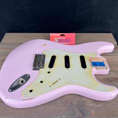 Real Life Relics Strat® Stratocaster® Body Aged Shell Pink #2 image 6
