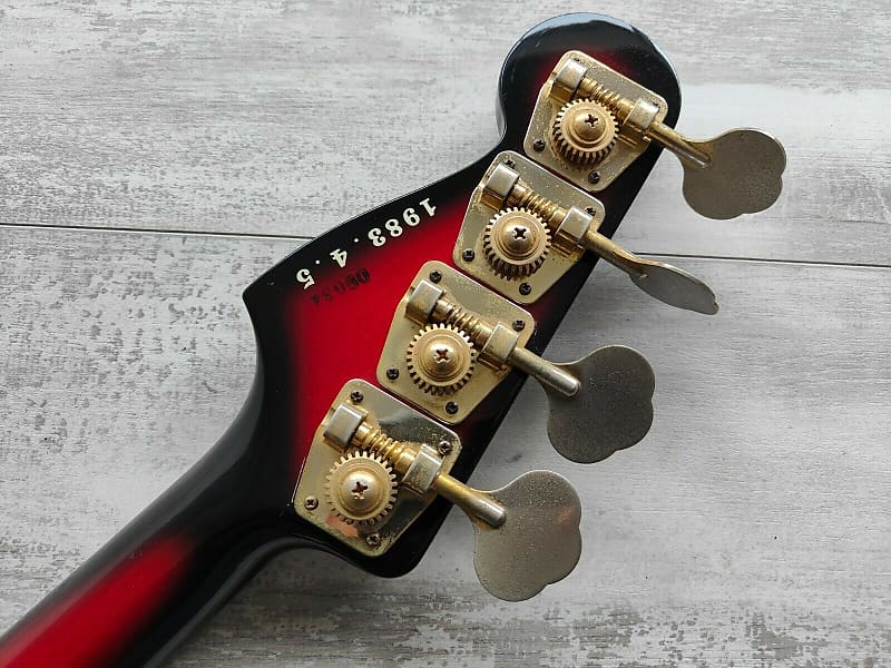 1983 ESP Navigator Japan Custom Order PJ Bass (Redburst