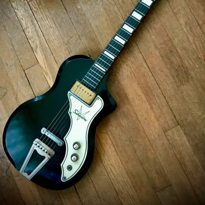 Silvertone guitar Silvertone, Supro guitar 1957 Black image 4