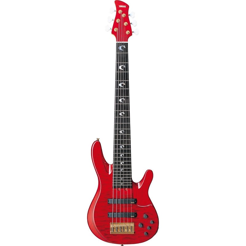 Yamaha John Patitucci Signature 6-String Bass Guitar - Trans Dark Red image 1
