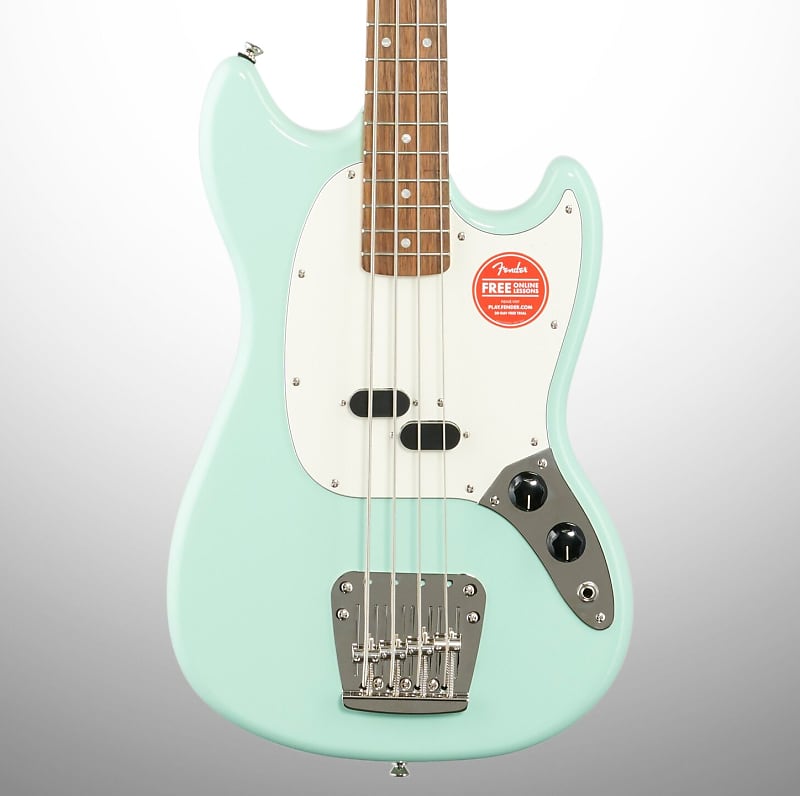 Squier Classic Vibe '60s Mustang Electric Bass, Laurel Fingerboard, Surf Green image 1