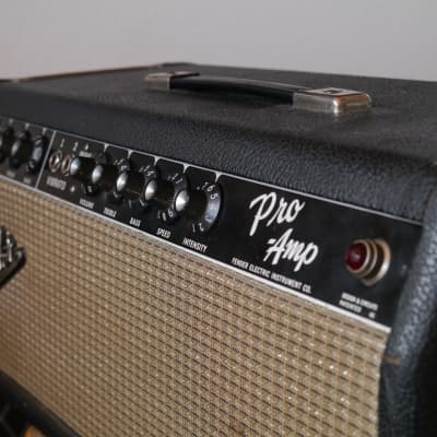 1964 Fender Pro Amp // fully serviced tube amp head // blackface era image 3