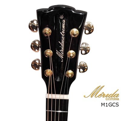 Merida Extrema M1GCS double all Solid Spruce Garapa burls Grand Auditorium electric acoustic guitar image 6