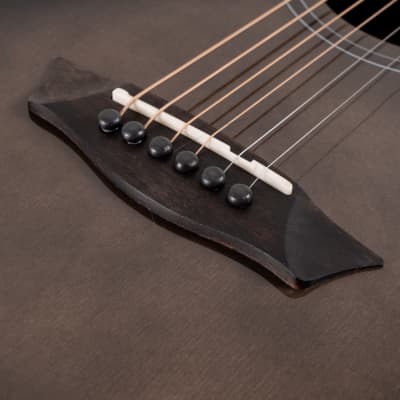 Washburn Bella Tono Novo S9 Acoustic Guitar Gloss Charcoal Burst image 8