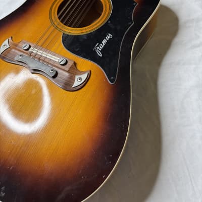 Framus Texan 5/296 12 String Acoustic Guitar 1960s - Sunburst image 5