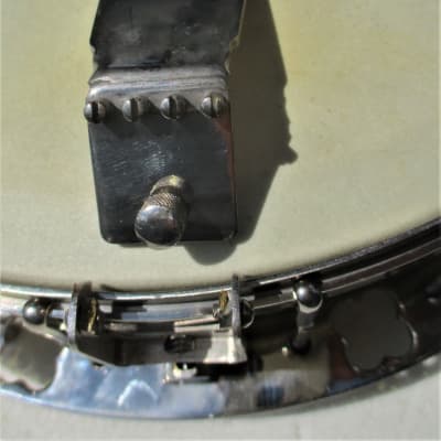 Lange Orpheum Banjo, 1920's,  Resonator, Tone Ring, Page Tuners, HSC,  Unusual Model,  Little Use image 15