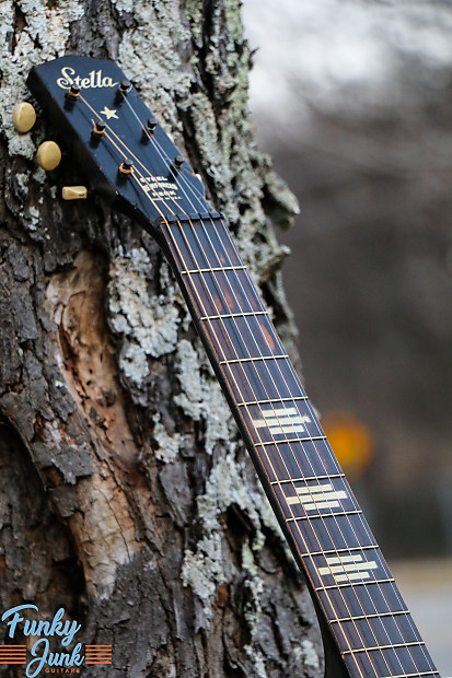 Cutie!~ 1955 Harmony Stella H929 Parlor Guitar - Setup to