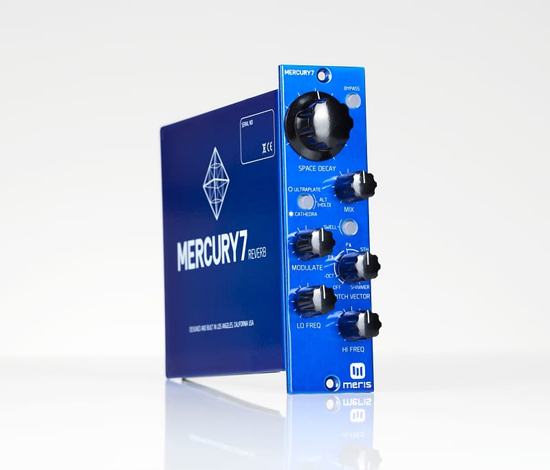 Meris Mercury7 Reverb 500 Series 2010s - Blue image 1