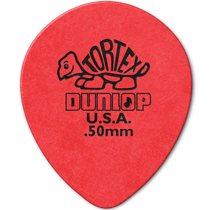 Dunlop 413R50 Tortex Tear Drop .50mm Guitar Picks (72-Pack) image 1