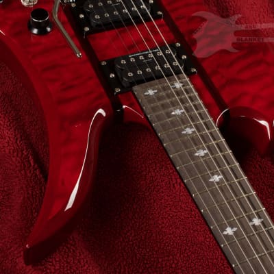 B.C. Rich Mockingbird Legacy ST with Floyd Rose Transparent Red image 7