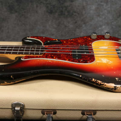 1963 Fender Precision Bass - Sunburst - OHSC image 10