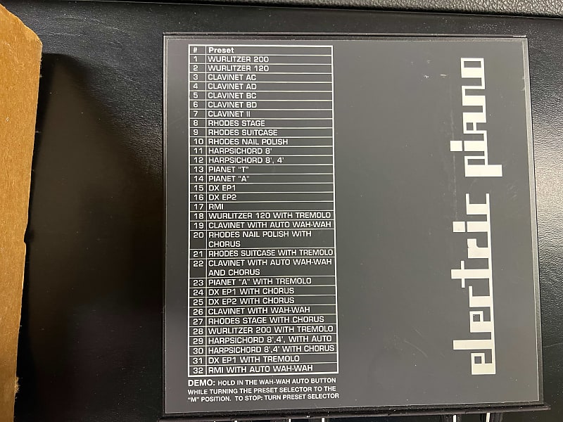 Voce Electric Piano Module Reverb