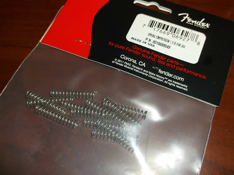 Fender Vintage Style Intonation Springs For Tele, Bass (12) - 001-8689-049 image 1