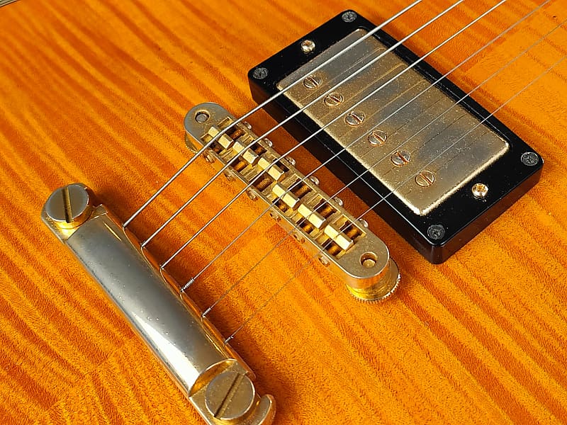 1996 Greco Japan LG-120 Eclipse Style Les Paul w/Gibson Pickups (Flame  Amber) | Reverb Norway