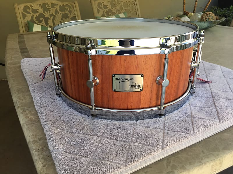 Canopus Stave Bubinga Snare Drum 6x14