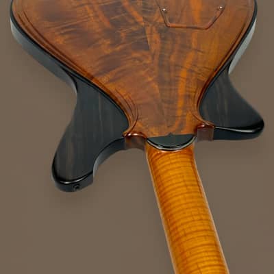 Jesselli Guitars Modernaire Circa 1989-1990 Natural Walnut & Ebony. Owned by Alan Rogan touring tech for Keith Richards. (Authorized Jesselli Dealer) image 14