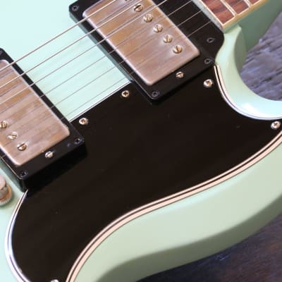 MINTY! 2019 Gibson Limited Edition Custom ’61/’59 Fat Neck Les Paul SG Standard VOS Kerry Green + COA OHSC & Video Demo image 6