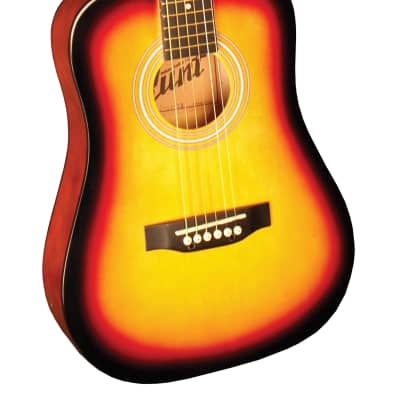 Indiana I-34-VB Runt Series Mini-Dreadnought Spruce Top 34-Inch 6-String Acoustic Guitar for sale